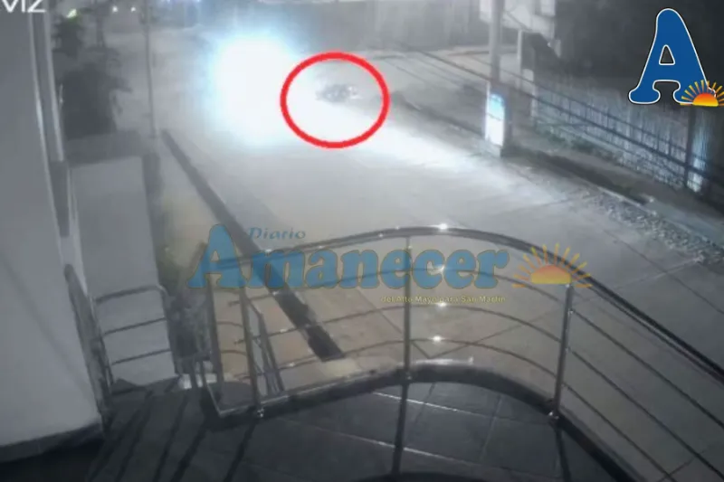 Motociclista resulta herido en calle de Moyobamba