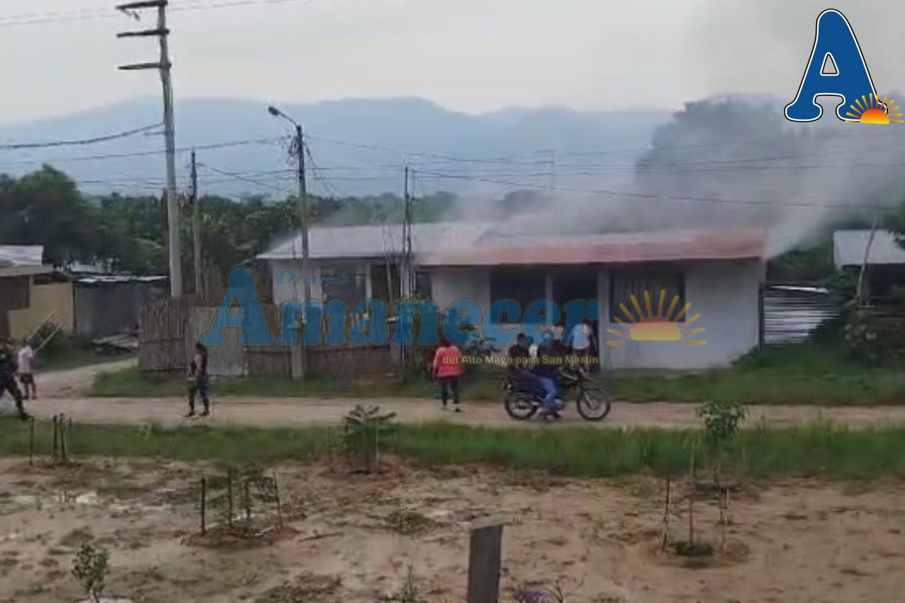 PARTE DE UNA VIVIENDA TERMINÓ INCENDIADA