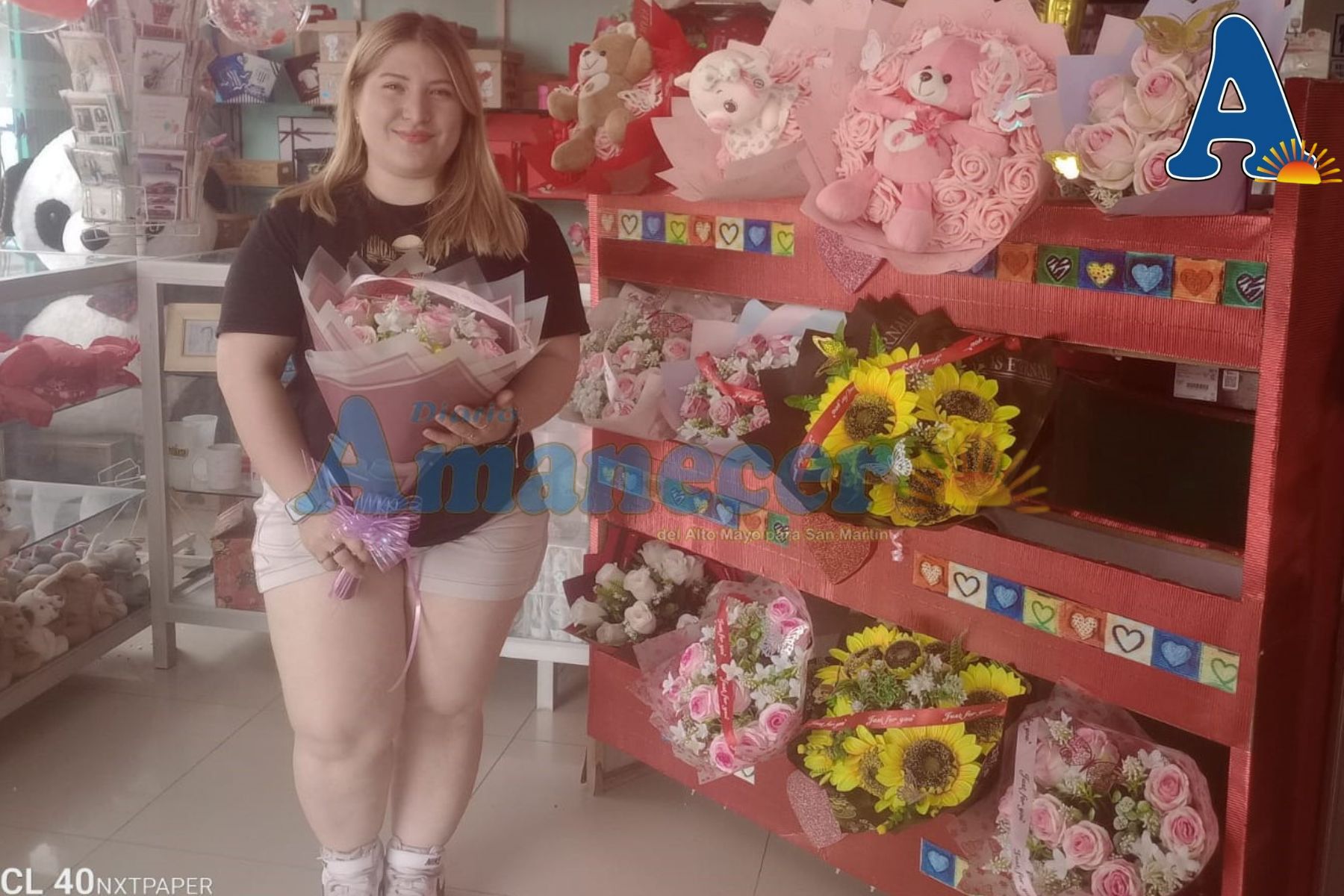 SAN VALENTÍN IMPULSA VENTA DE FLORES EN MOYOBAMBA
