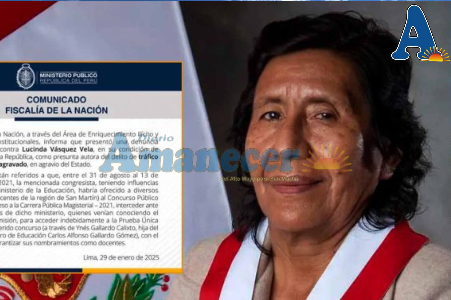 LUCINDA VÁSQUEZ ENFRENTA 2DA DENUNCIA CONSTITUCIONAL