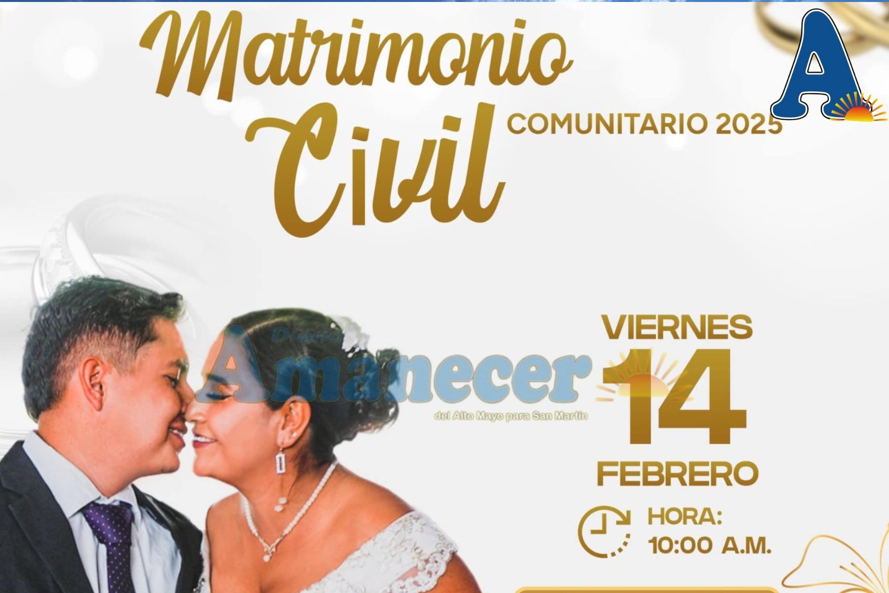 MPM ABRE INSCRIPCIONES PARA EL MATRIMONIO CIVIL COMUNITARIO 2025