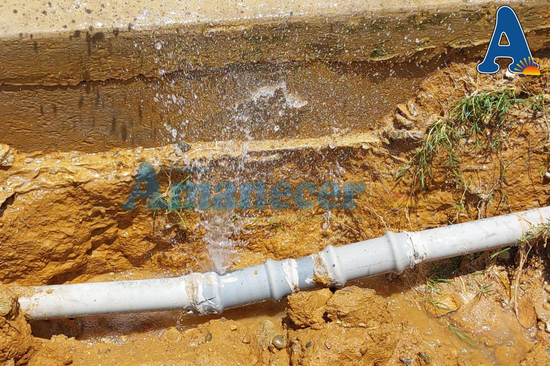 RUPTURA DE TUBERÍA DE AGUA GENERA DESPERDICIO