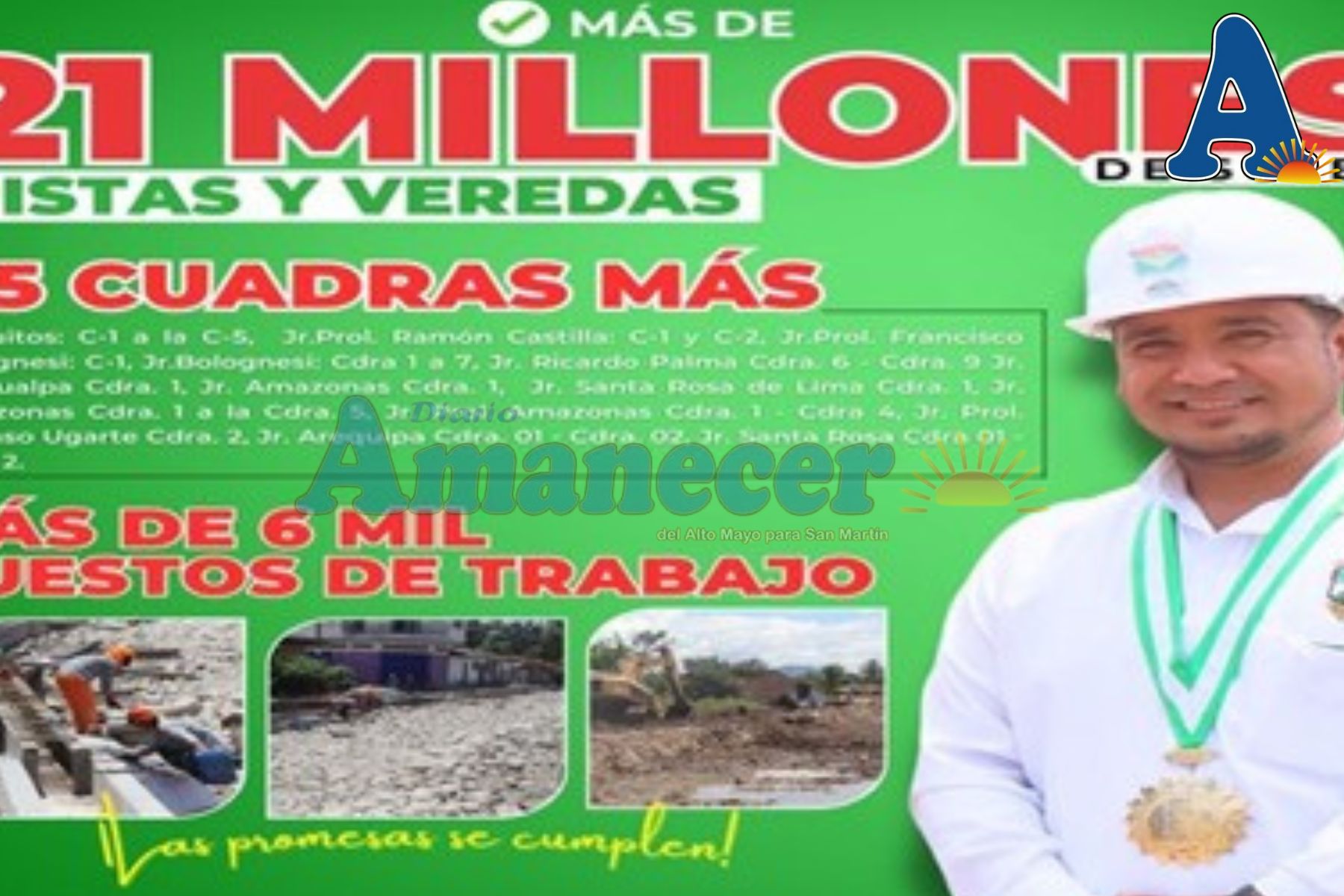 Aprueban más de 20 millones para Soritor,