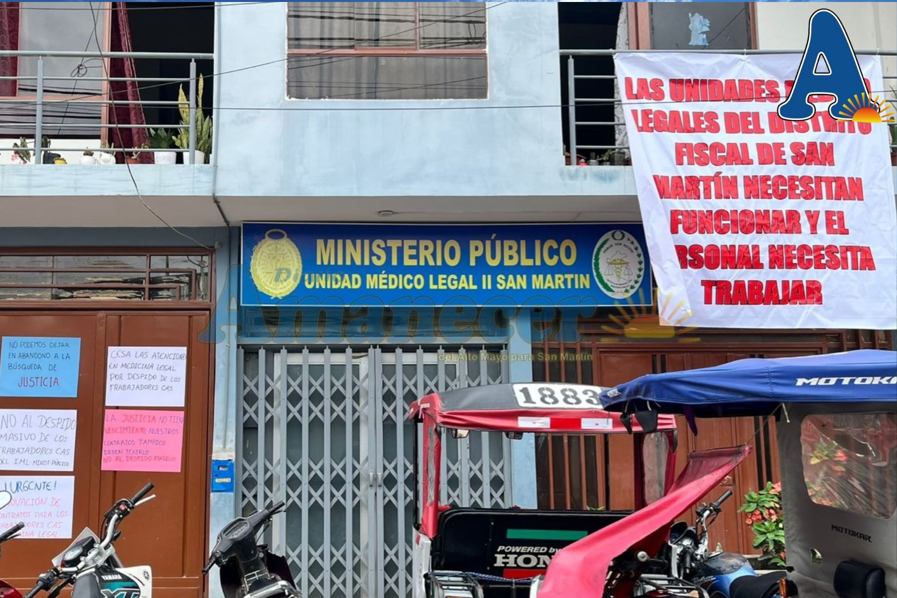 PERSONAL DEL INST. DE MEDICINA LEGAL EN MOYOBAMBA PROTESTA