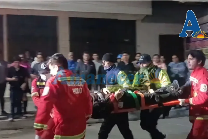 Motociclista queda herido tras choque