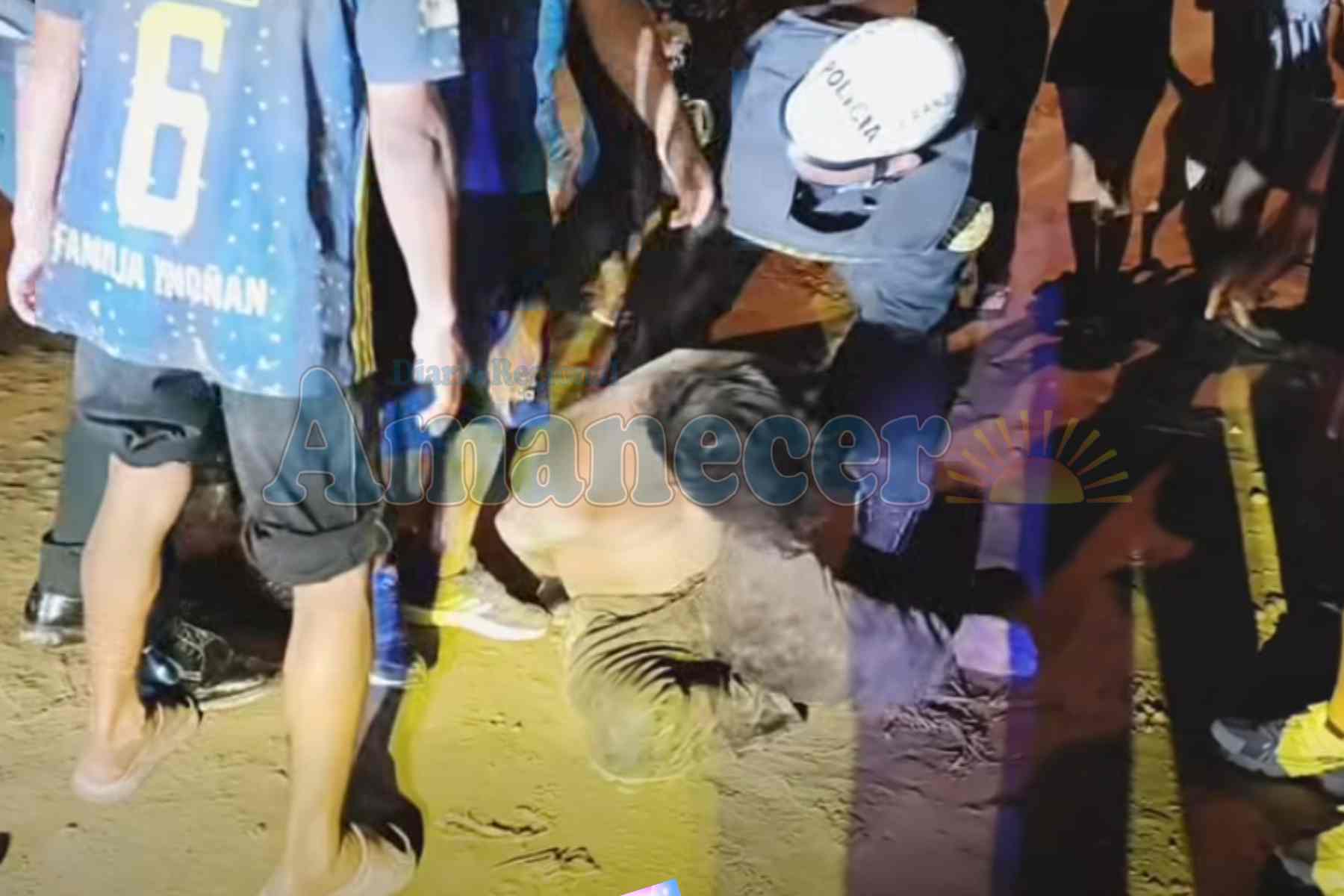 Pobladores y Policía capturan a sujeto