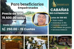 Oiser Ramos ahora ofrece terrenos en Caynarachi